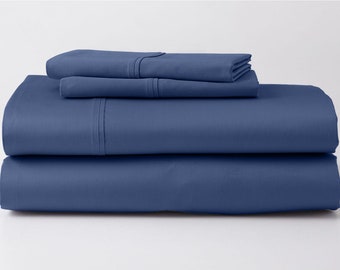 Set Lenzuola Cotone Egiziano Set Lenzuola 4 Pezzi In Cotone Egiziano 1200 Fili - Righe, Tutte Le Taglie E Colori, Tasconi Profondi Lenzuola Raso Cotone - Foto 8