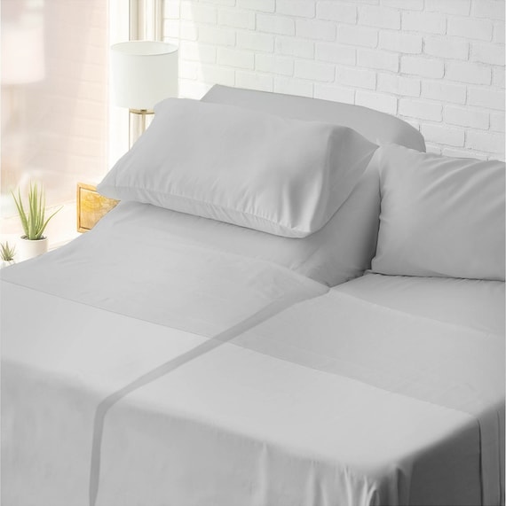 フィットシーツ1枚 100% エジプト綿 800スレッドカウント - クイーンサイズ - 51.44cm ディープポケット、ロング - ステープルコームドピュアナチュラルコットン エジプトの糸100%エジプト綿シーツ クイーンサイズ | 1200スレッド