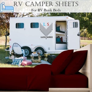 1000 Thread Count 100% Organic Long Staple Cotton RV-Sheets Flat Sheet Fitted Sheet, Sateen Weave - 10" Pockets