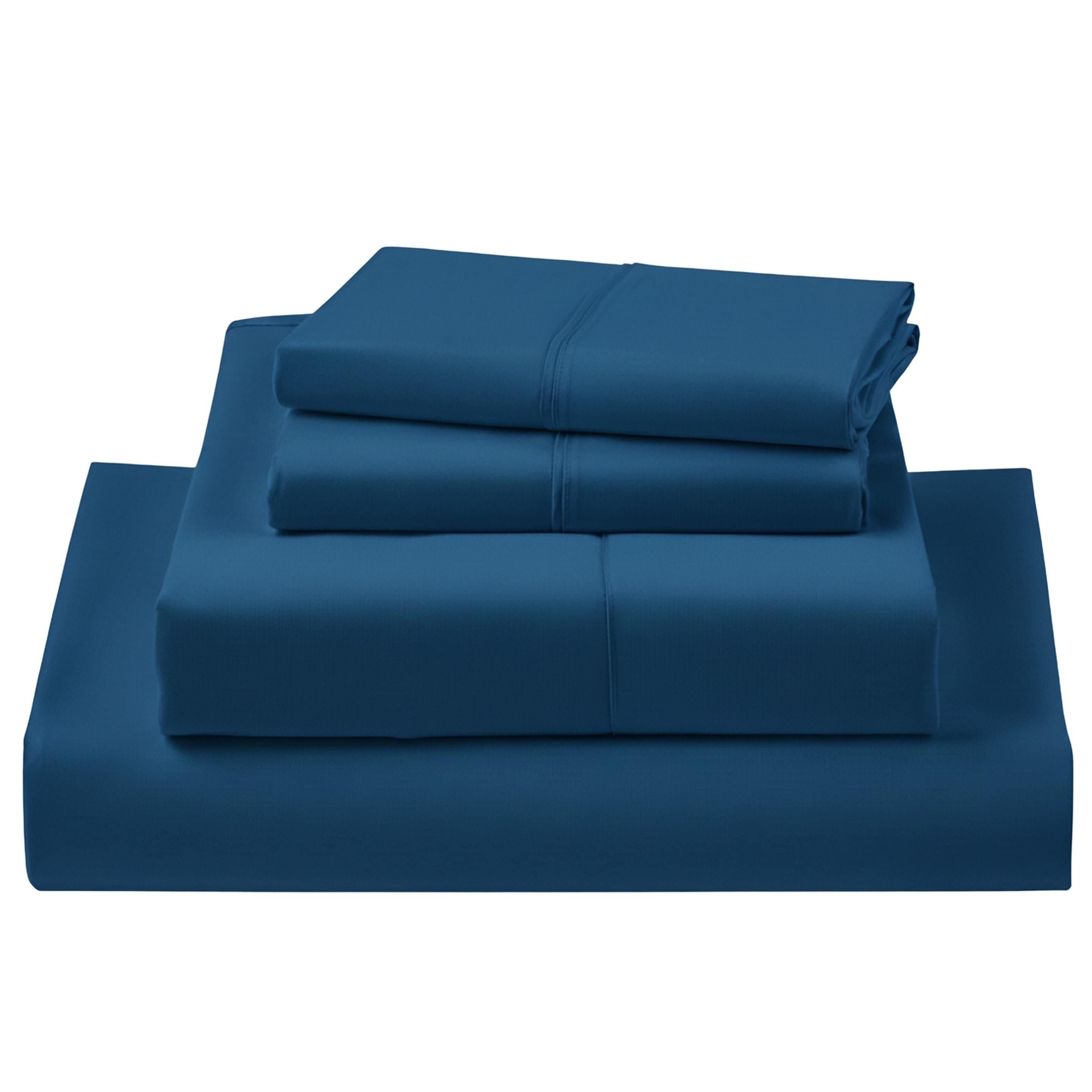 SAKIAO Lenzuola King Size 100% Cotone Egiziano 1200 Fili, Rasatello Con Tasca Profonda 40 Cm - Grigio Scuro, 4 Pezzi