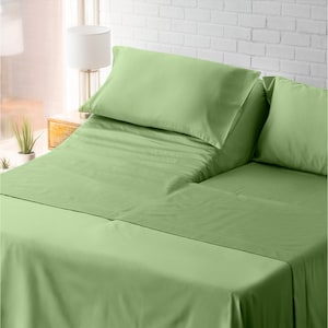 Split Head Bedsheet for Adjustable Bed 400-Thread Count 100% Egyptian Cotton 4-PC [1 Flat, 1 Fitted Sheet, 2 Pillowcases] 20-Inch Deep