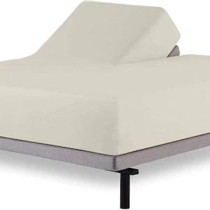 800 Thread Count FlexTop Split Head Fitted Sheet Only, 100% Egyptian Cotton 1-PC Fitted Sheet, 15 Inch Deep Pockets, 34-Inch Split at Top