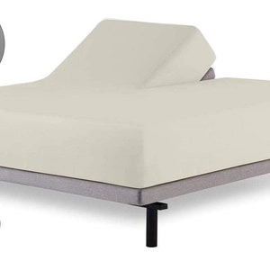 FlexTop Split Head 800-Thread Count 100% Egypt Cotton 4-Piece Bedsheet Fade Resistant 1 Fitted, 1 Flat & 2 Pillowcases - 10&quot; Deep Pockets