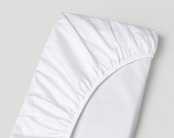 Fitted Sheet Only - 1000-Thread-Count Egyptian Cotton 25" Extra Deep Pockets Bottom Sheet