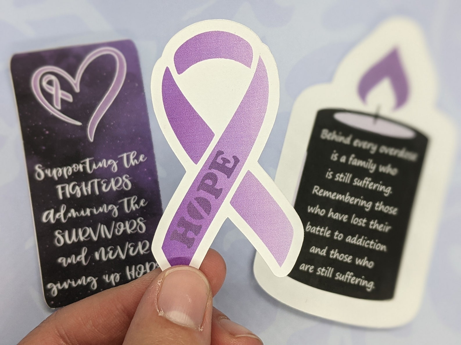Overdose Awareness Stickersoverdosehopesupportcandle Etsy