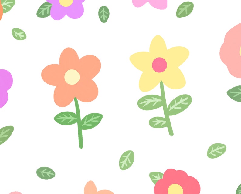 111 Cute Little Flower Digital Sticker Pack Small Flower Etsy