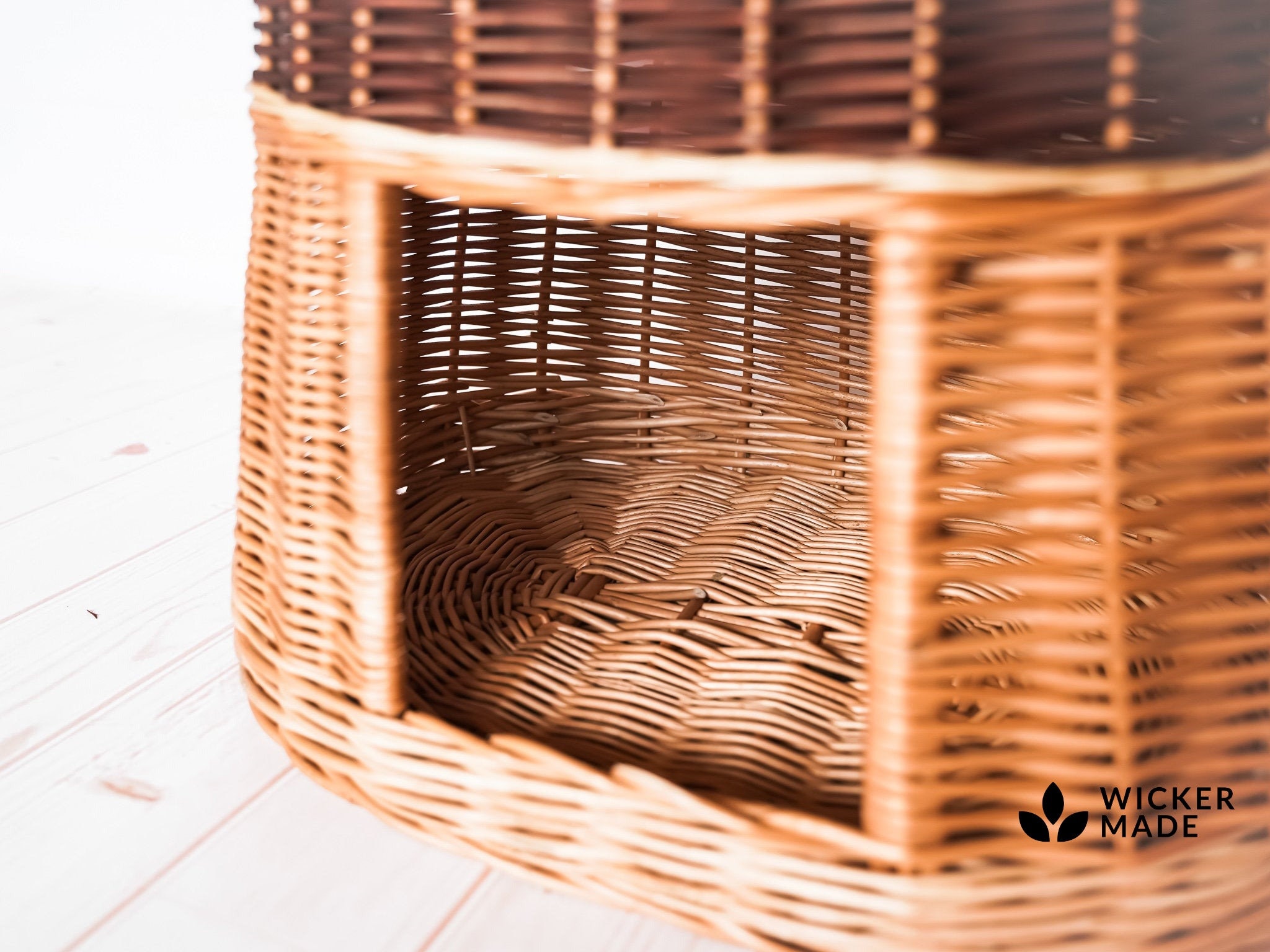 Wicker Cat Carrier Pet Carrier Medium Rattan Cat Bed Wicker Etsy