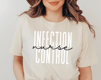 Camiseta de enfermera de control de infecciones