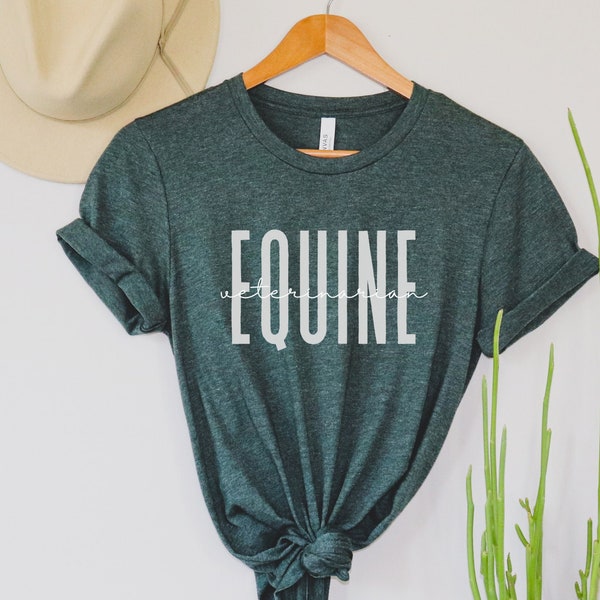 Equine Vet Shirt Etsy