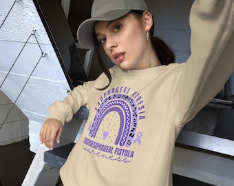 Esophageal Atresia and Tracheoesophageal Fistula Awareness Sweatshirt