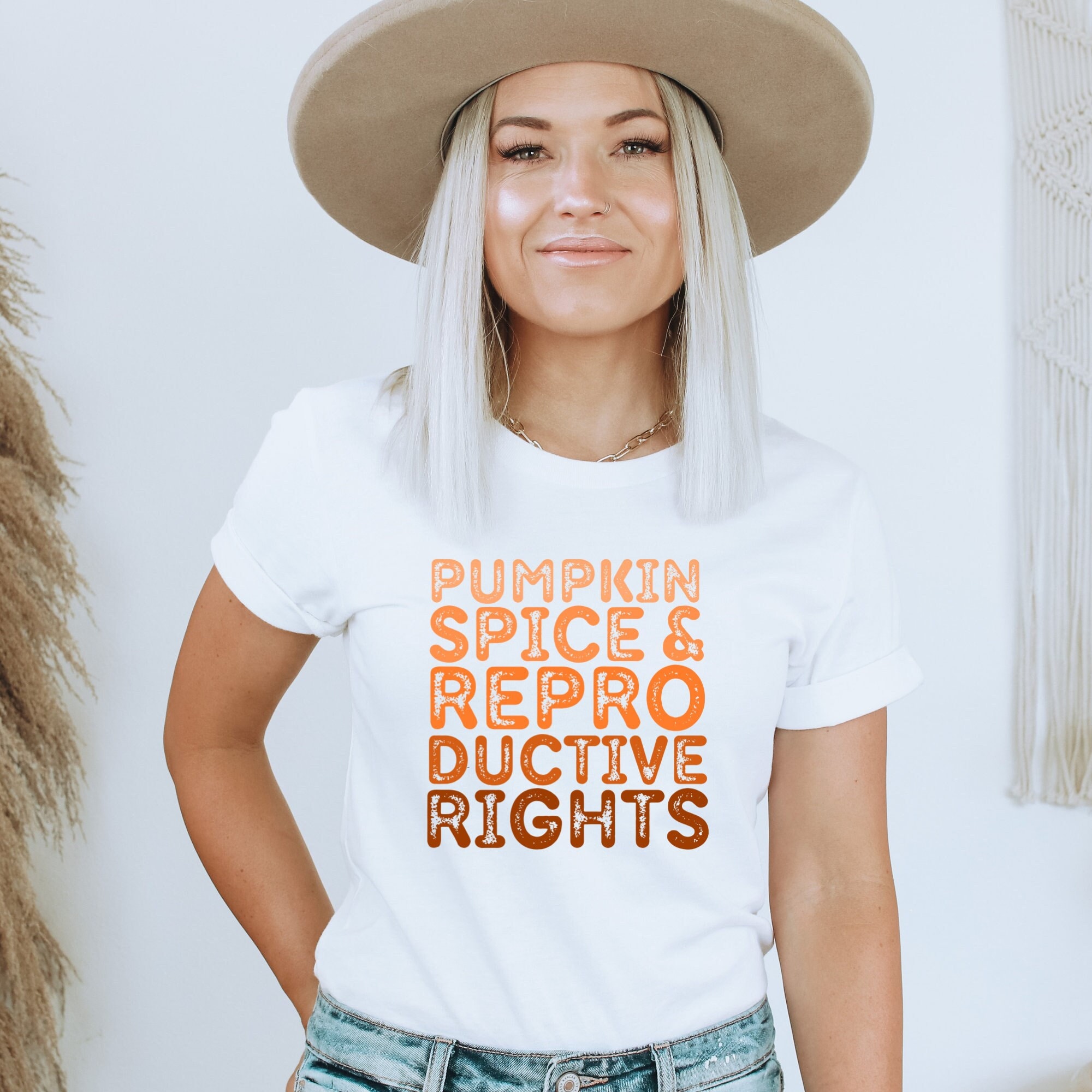 Pumpkin Spice & Reproductive Rights Shirt, Feminist, Social Justice Shirt, Human Rights, Activist