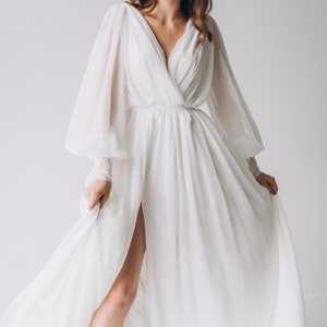 Plus Size Wedding Dress With Long Sleeves • Boho Bridal Flowy Wedding Dress • Plus Size Maternity Dress • Plus Size Maternity Photoshoot