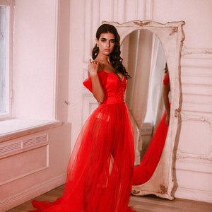 Etsy red dress sales