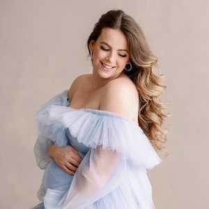 Tulle maternity, dress for photo shoot plus size, pregnancy dress, plus size maternity, baby shower dress  IN STOCK SIZE 2XL-3XL