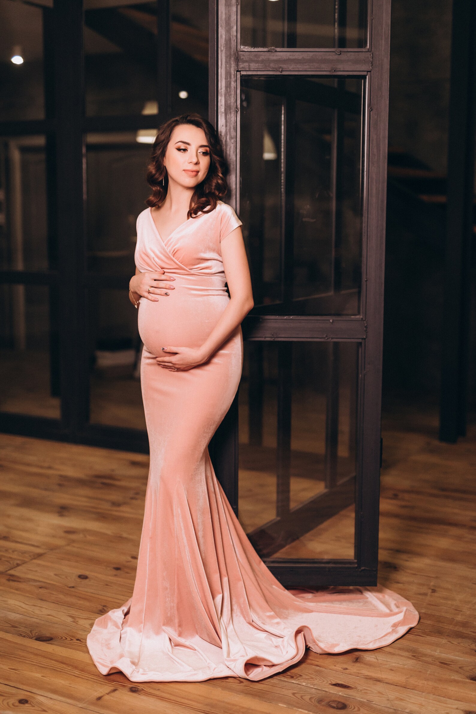 long maternity gown styles