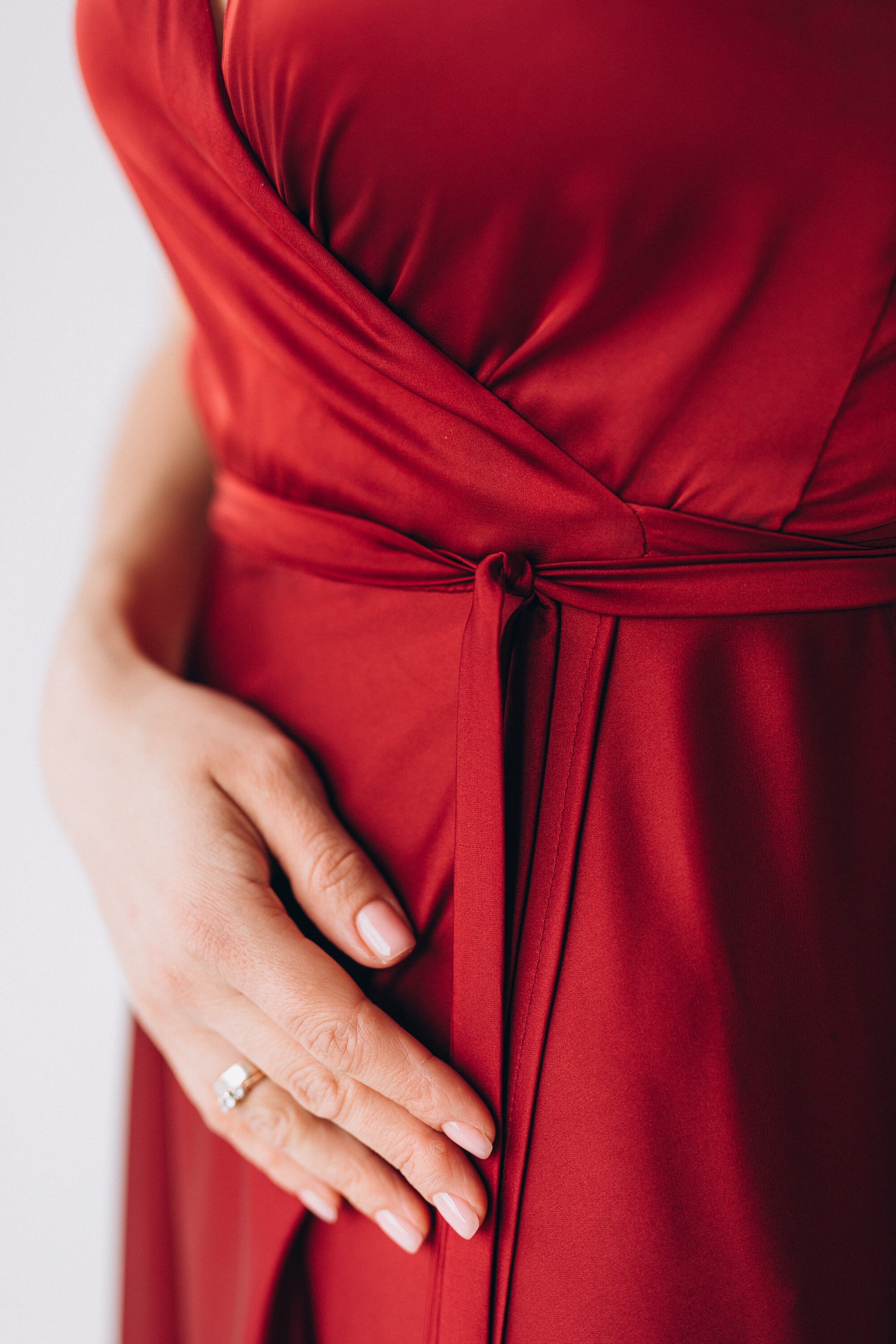 Satin slip maternity dress pregnancy photoshoot dress Etsy