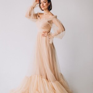 Tulle Maternity Dress for Photo Shoot Plus Size Maternity Gown ...