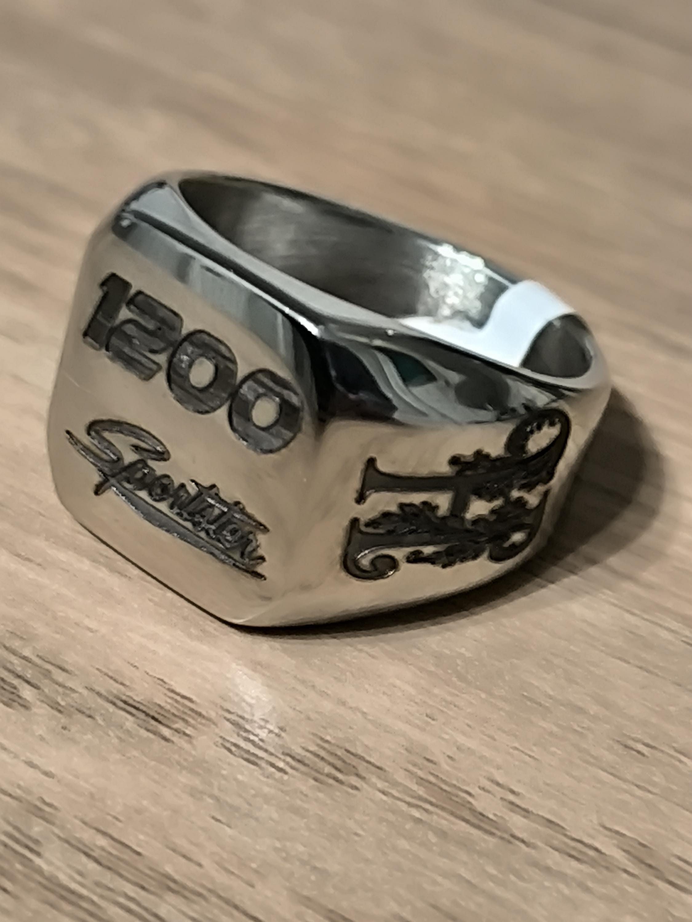 Personalized Engraved Harley Davidson Sportster 1200 883 Ring – Biker ...