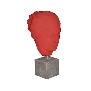 Coloured Bust of Goddess Hygeia – Pop Art Statue, Greek symbol of Health and Wellness, Daughter of God of Medicine Asclepius