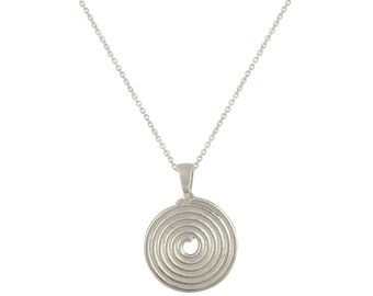 Silver Spiral Pendant