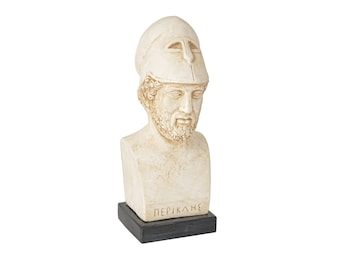 Bust of Athenian General Pericles – Ancient Greek Statesman Sculpture, Historical Home Decor, Gift for History Lovers, Golden Age of Athens