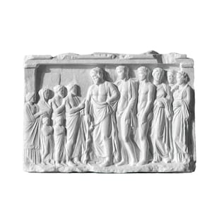 Votive relief of Asclepius – Greek god of Medicine & Healing, Greek Mythology, meaningful wall art, gift for doctors and holidtic therapists