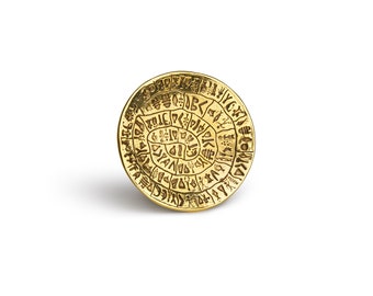 Golden Phiastos Disc Decorative Plate
