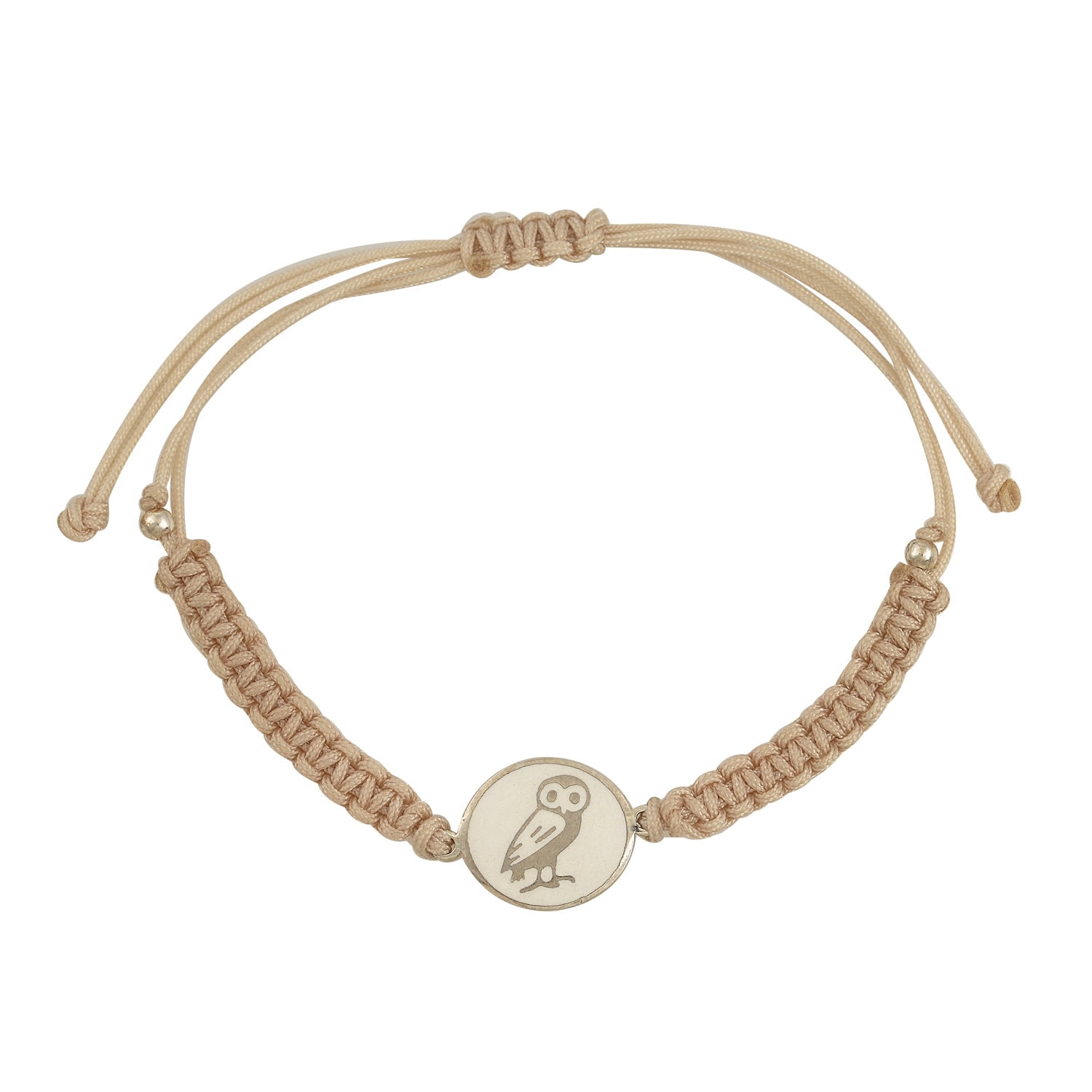 Athenian Owl Bracelet – Sterling Silver & Enamel Jewel, Exclusive Design, Holy Bird of God