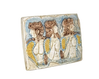 ミノア文明の女性ブロンズ彫刻、クノッソス青衣の女博物館レプリカ