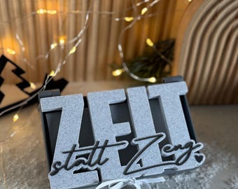 3D Print File Time Instead of Things Gift incl. Commercial License | STL & 3MF Gift Certificate Gift | Christmas Gift 3D Print Birthday