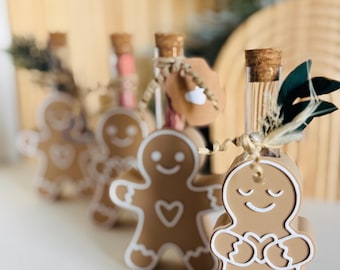 Archivo de impresión 3D de hombrecito de jengibre para regalo, incluye licencia comercial | STL y 3MF de hombrecito de jengibre para regalo en efectivo | Tubo de ensayo de impresión 3D para regalo de Navidad