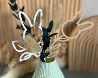 3D Printed Easter Bunny Flowers incl. Commercial License | STL & 3MF Flowers | Easter 3D Printing | Easter Gift | Easter Bunny