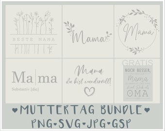 Mother's Day SVG Bundle, Mother's Day Plotter File, Mother's Day Design Bundle, Mother's Day Instant Download, Best Mom SVG