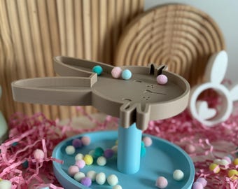 3D printed tiered stand with Easter bunny and Easter egg, including commercial license | STL & 3MF tiered stand | 3D printed Easter tiered stand | Easter gift | Easter bunny