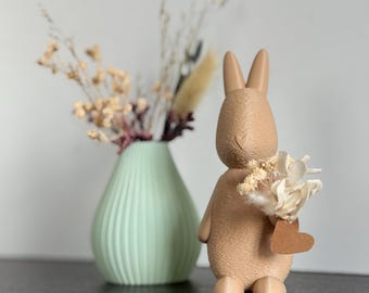3D printed Easter bunny for dried flowers, including commercial license | STL & 3MF flowers | Easter 3D printing | Easter gift | Easter bunny