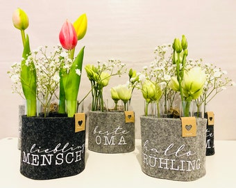 Muttertagsgeschenk, Geschenk Muttertag, Geschenk Oma, Frühlingsdeko, Deko Reagenzglas, Blumenvase, Lieblingsmensch, Geschenk Mama