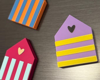 3D print file for a magnetic house, including commercial license | STL & 3MF magnets | House decoration, 3D printed magnet