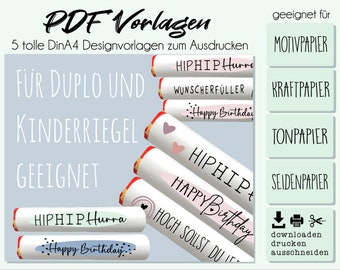 Duplo banderole birthday, children's bar banderole, Duplo template, PDF template chocolate bar, PDF banderole, PDF birthday