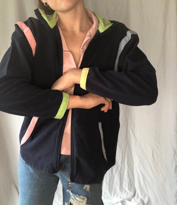 Vintage 90s Colorful zip up - image 2