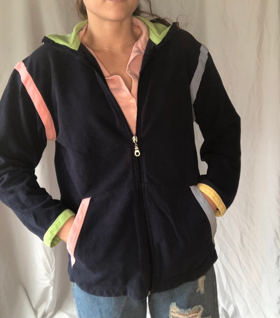 Vintage 90s Colorful zip up - image 1