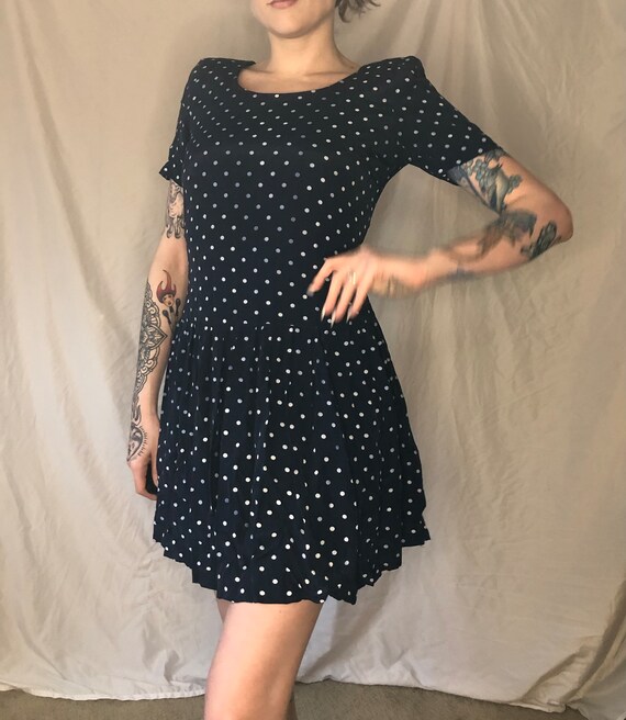 Polkadot 80s Dress - image 2