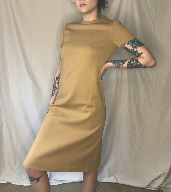 Long Brown 1970s Dress