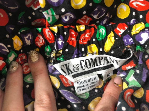 80s Gem Pattern Skirt Set - image 8