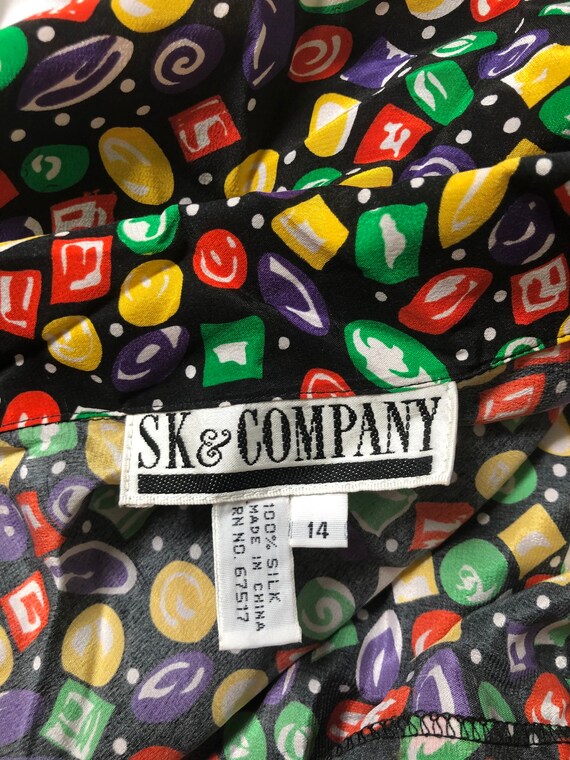 80s Gem Pattern Skirt Set - image 7