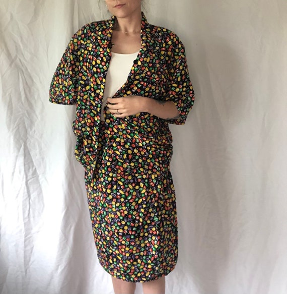 80s Gem Pattern Skirt Set - image 4