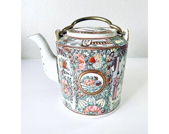 Rare The H & S pogue company Japanese porcelainware /Hong Kong Vtg Teapot