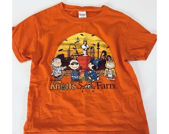90s Y2K ? Knott's Berry Farms Peanuts Snoopy Spooky Farm Kids Size 5/6