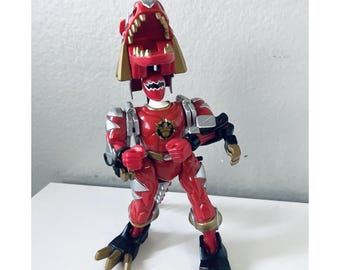 2003 Bandai Power Rangers Dino Thunder Transforming T-Rex Red Ranger Figure