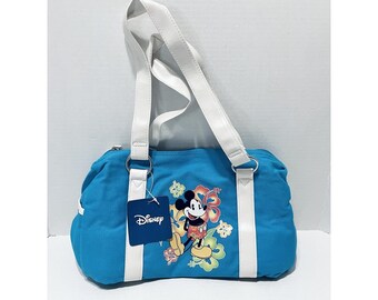 Vintage Y2k Disney Unlimited Mickey Mouse Weekender Duffle Bag Purse NWT