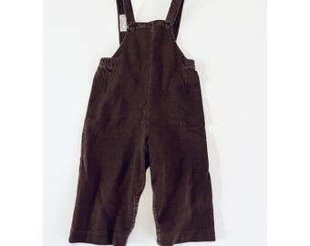 Baby Vintage Buster Brown 6-9 Month Brown Romper Overall Rare Made In USA